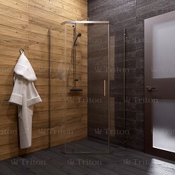 Triton Душевой уголок Дека-Хром 90x90 – фотография-4